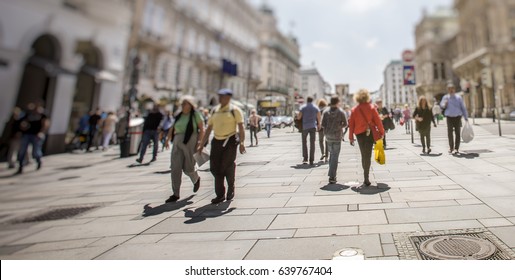 Crowd Of People Walking 