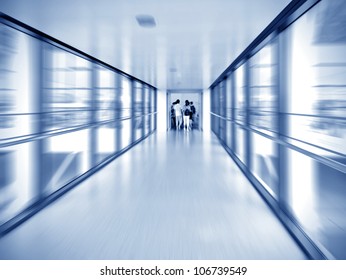 Crowd Walking Corridor Stock Photo (Edit Now) 106739549