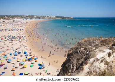 Crowded beach