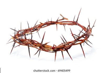 Crown Made Thorns Blood Drops Isolated Stock Photo 39444232 | Shutterstock