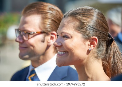 Crown Princess Victoria Of Sweden And Her Husband Prince Daniel Westling, Duke Of Västergötland In Stockholm Sweden. June 2019