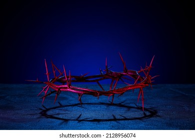 Crown Of Thorns On Dark Background