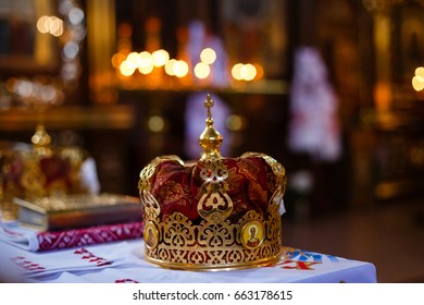 Crown Wedding Orthodox Church Gold Stock Photo 663178615 | Shutterstock