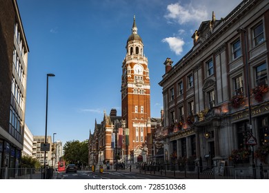 Croydon, UK - September 14, 2017: Croydon Central Library Is Croydon's Main Public Library Located Inside The Croydon Clocktower In Croydon, South London