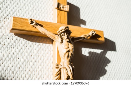 Crucifix Hanging On The Wall