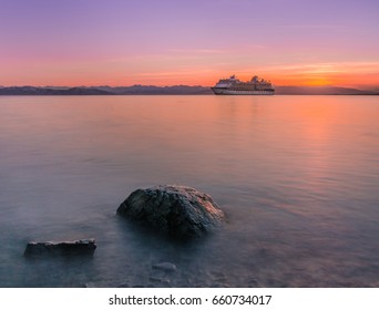 Cruise Liner In Avacha Bay