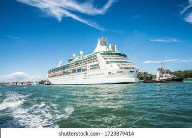 Cruise Liner At Venice, Italy