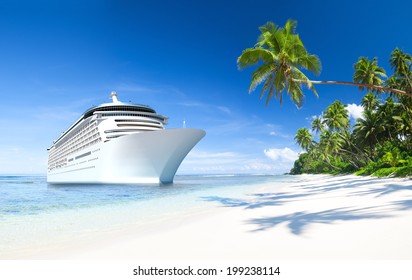 129,899 Cruise ship from beach Images, Stock Photos & Vectors ...