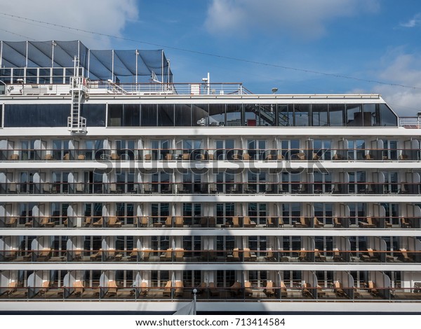 Cruise Ship Cabins Outside Stock Photo Edit Now 713414584