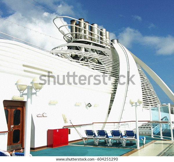 Cruise Ship Deck Air Horns Stock Photo 604251290 | Shutterstock