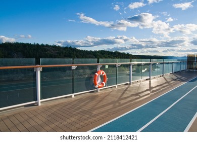 Cruise Ship Deck With Running Track 