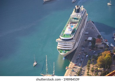 Cruise Ship Docked In Port