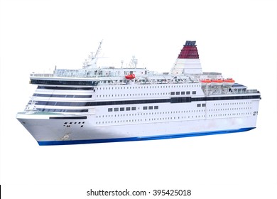 Cruise Ship Isolated