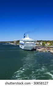 Cruise Ship In The Mariehamn