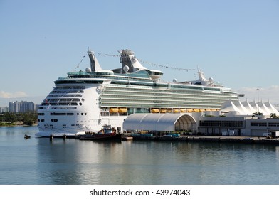 Cruise ship in Miami, Florida