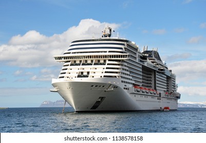 Big Cruise Ship Sea Sunset Beautiful Stock Photo (Edit Now) 269340617