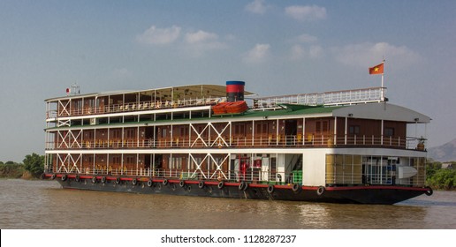 Cruise Ship On The Mekong River