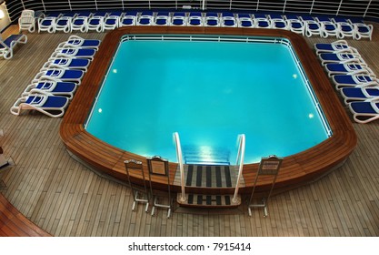 Cruise Ship Pool On The Deck