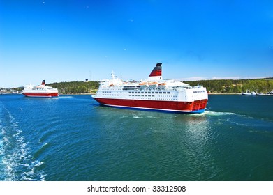 Cruise Ships In Baltic Sea