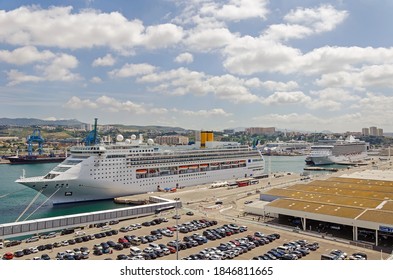 A Lot Of Cruise Ships In Port Of Marseille, France