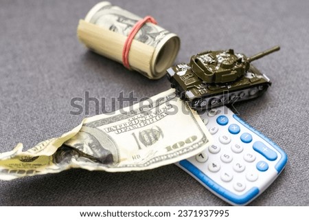 crumpled 100 dollar bill on a white background 