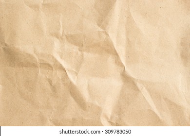 Crumpled Art Tan Paper Texture For Background