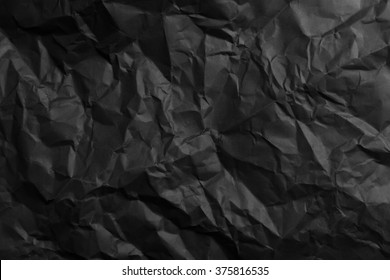 Crumpled Black Paper