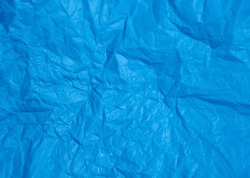 Blank blue wrinkled crumpled paper texture. Creative wallpaper ...