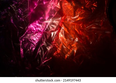 Crumpled gloomy metallic red background - Shutterstock ID 2149197443