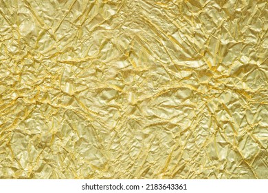 Crumpled Gold Texture Background Wallpaper Abstract Stock Photo ...