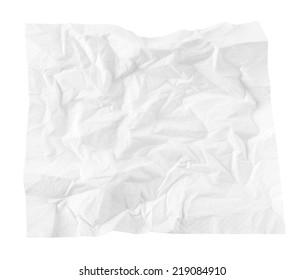 Crumpled Handkerchief On White Background Stock Photo 219084910 ...