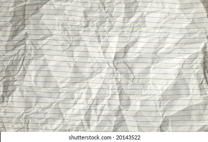 Crumpled Notebook Paper