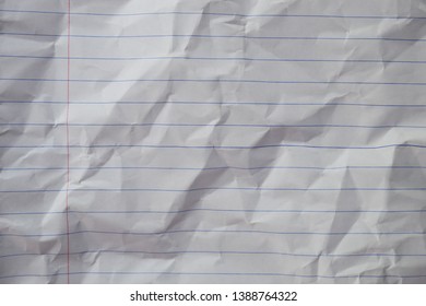 Crumpled Notebook Paper Texture Backgroundold Letter Stock Photo ...