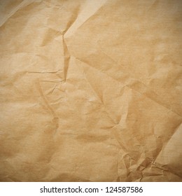 Crumpled Paper Background Vignette