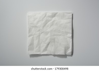 Crumpled Paper Napkin