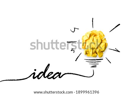 crumpled paper THE ONE SOLUTION concept