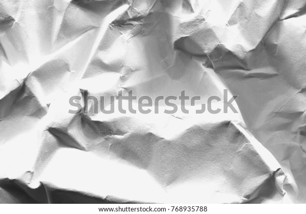 Crumpled Paper Texture Background Stock Photo (Edit Now) 768935788