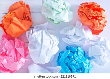 Crumpled Up Paper Wads