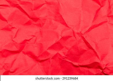 Crumpled red paper