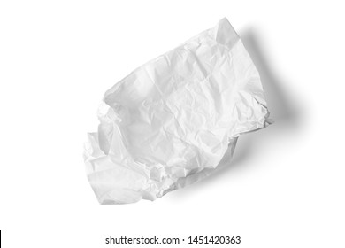 Crumpled White Paper Napkin - Unused