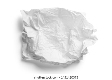 Crumpled White Paper Napkin - Unused