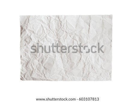 Similar – Image, Stock Photo Old crumpled paper with white flowers white background