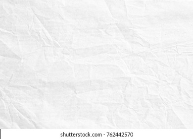 Crumpled White Paper Texture