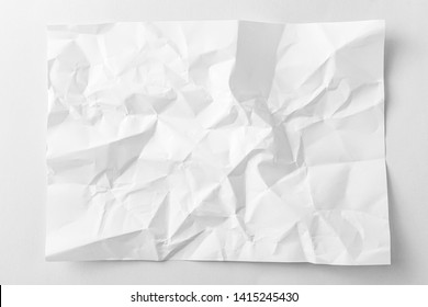 crumpled white paper texture background