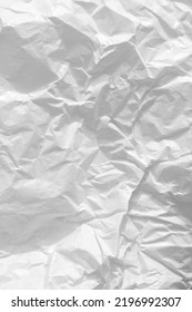 Crumpled White Paperboard Textured Background