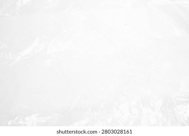 Crumpled White Plastic Sheet Texture Background