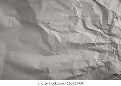 Crumpled wrapping paper background, detail