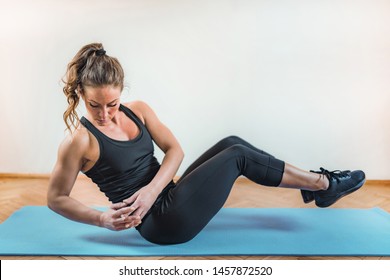 Crunches, High Intensity Interval Training or HIIT - Shutterstock ID 1457872520