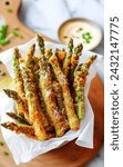 Crunchy Delight, Deep Fried Tempura Asparagus Spears