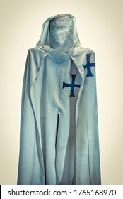 crusaders uniform with a black cross  isolated background